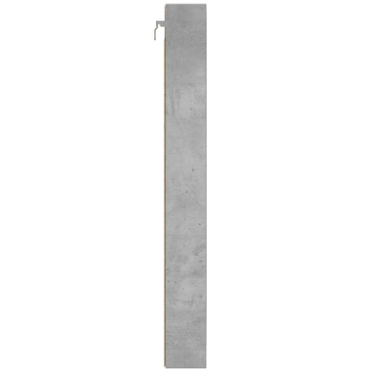 Vitrineskap betonggrå 100x8,5x75 cm konstruert tre Vitrineskap betonggrå 100x8,5x75 cm konstruert tre
