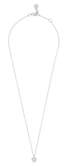 Snö Of Sweden Nisi Heart Pendant Necklace Silver 42cm Snö Of Sweden Nisi Heart Pendant Necklace Silver 42cm