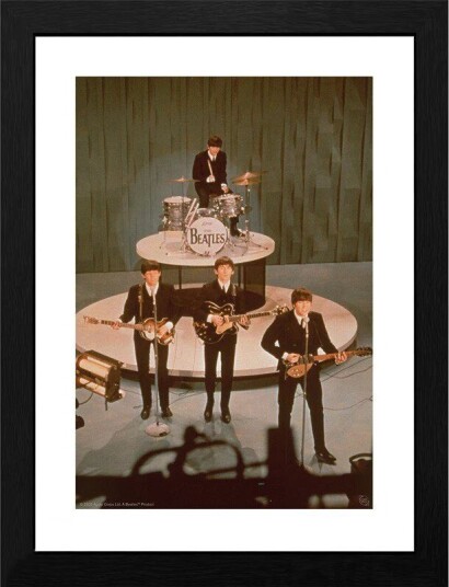 The Beatles Innrammet Bilde 30 x 40 cm Ed Sullivan Show