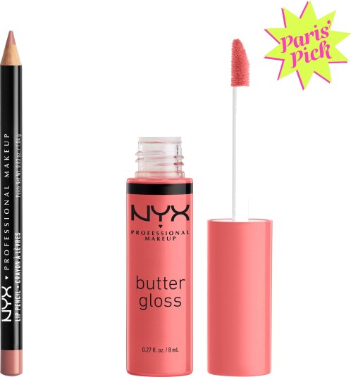 NYX PROFESSIONAL MAKEUP Butter Special Lip Combo 858 Nude Pink + 05 C
