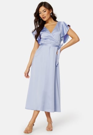 VILA Carolina S/S V-Neck Midi Dress Sweet Lavender 34 VILA Carolina S/S V-Neck Midi Dress Sweet Lavender 34
