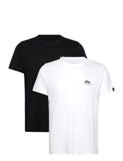 Alpha Industries Basic T Shirt Sl 2 Pack Black S