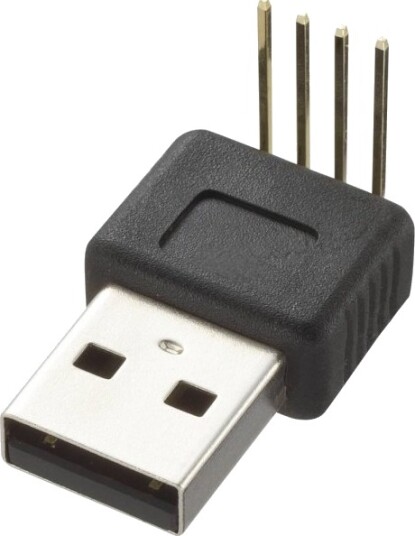Tru Components Usb Stiftkontakt For Printmontering 774866 Stift Vinklet Type A 90° 1 stk