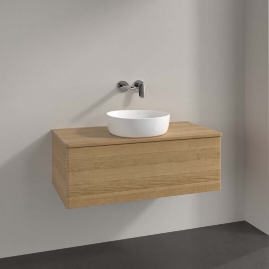 Villeroy & Boch Antao Servantskap med 1 skuff 100x50x36 cm m/lys Eik