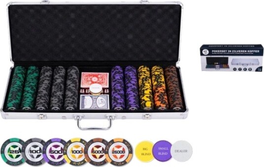 Pokersett 500 Prestige Høye Valører Pokersett 500 Prestige Høye Valører