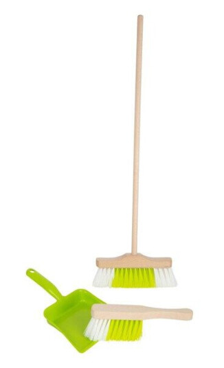 Small Foot - Wooden Sweeping Set with Broom 3 pcs