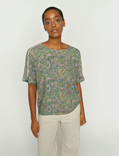 MOS MOSH Mmpalma Flowish Orchid Blouse Multi/patterned XL MOS MOSH Mmpalma Flowish Orchid Blouse Multi/patterned XL