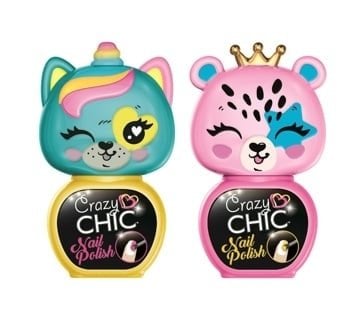 Crazy Chic Lovely Animals Neglelakk Gul & Rosa 18844