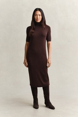 Gant Merino Dress   Brown   XXL