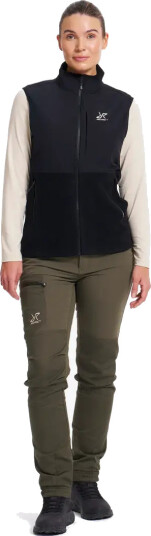 Revolutionrace Dame Overdeler Fleece & midlayers Woodland Half zip Fleece Dame Black 2XL