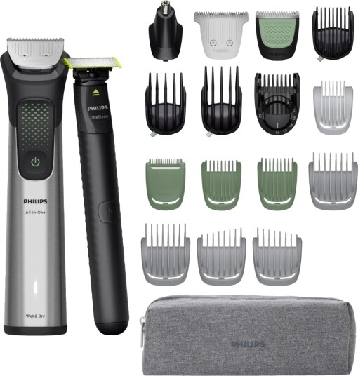 Philips All in One Series 9000 multigroomer MG9558/15 sølv Philips All in One Series 9000 multigroomer MG9558/15 sølv