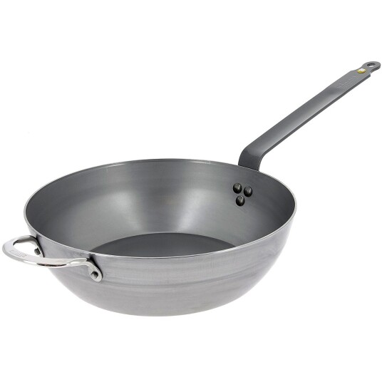 De Buyer Countrypan Traktørpanne Karbonstål Lyonnaise Mineral B dia 32 cm