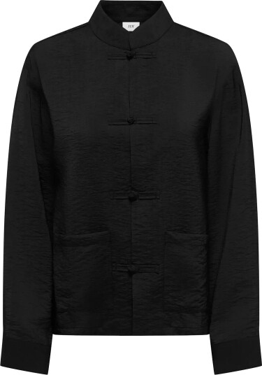 JDY Jdycilla L/S Napoleon Shirt Wvn Exp   Black   L
