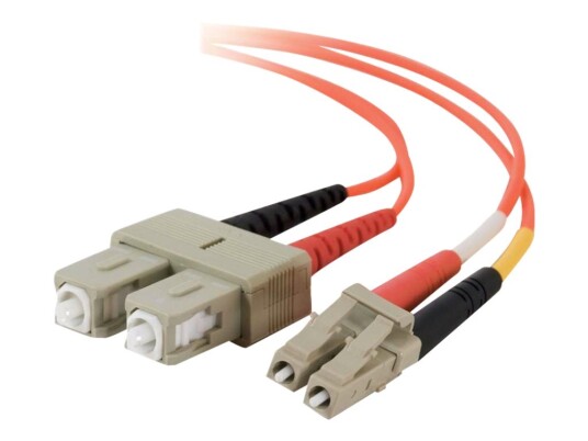 Cables To Go C2g Low Smoke Zero Halogen Patch Kabel Lc Multi Mode M Bis Sc Multi Mode M 2 M Glasfaser 62,5/125 Mikrometer Orange 85256 CAB 85256