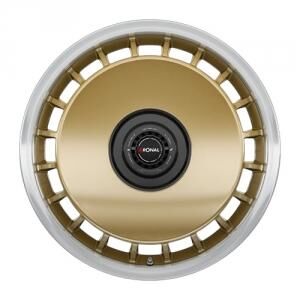 RONAL R50 REV-B Racing Gold Rim Lip Cut 8x18 5/100 ET35 B68 RONAL R50 REV-B Racing Gold Rim Lip Cut 8x18 5/100 ET35 B68