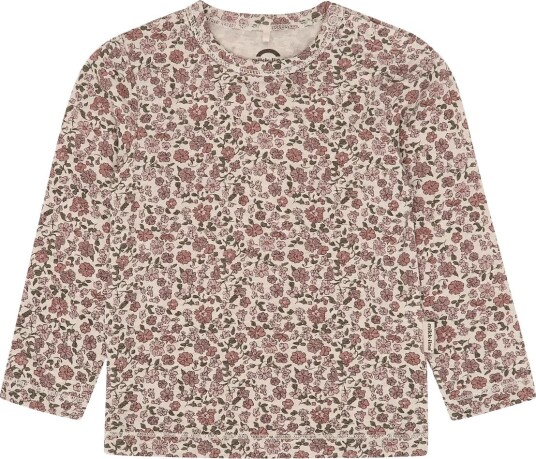 mikk-line Wool/Bamboo Ls Top Aop - FLORAL SKETCH AOP - 74