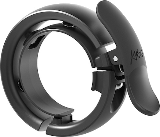 Knog Oi Prima ringeklokke large antrasitt 23,8 til 31,8 mm styrediameter