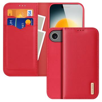 Dux Ducis iPhone Air Hivo Lommebok deksel I Lær   Rød