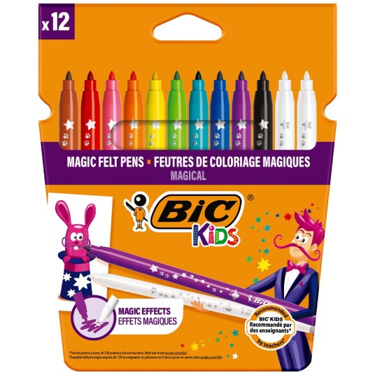 BIC Kids Magic Erasable Tusjpenner 12-set