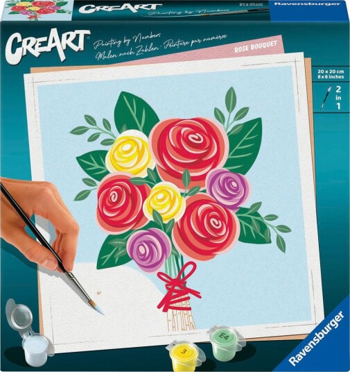 Ravensburger CreArt Mal etter nummer 12+ år Rosebukett