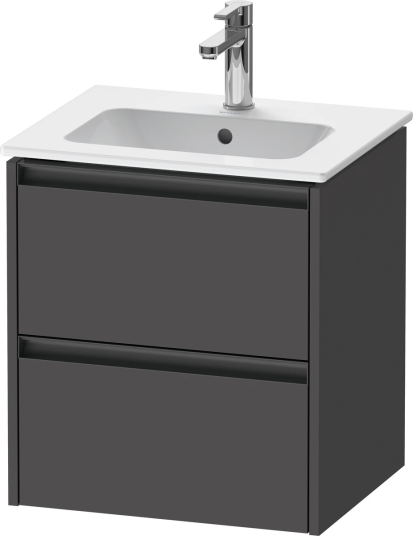 Duravit Ketho.2 Servantskap 2 Skuffer 510x420 mm Grafitt Matt