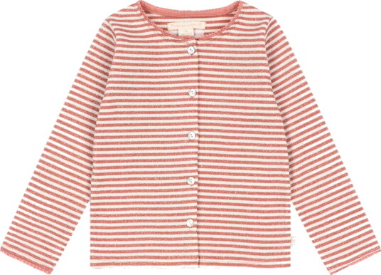 Konges Sløjd Cardigan Roli Stripe Rose Cream Stripe Konges Sløjd 1½ år (86) Cardigan Hvit Rosa