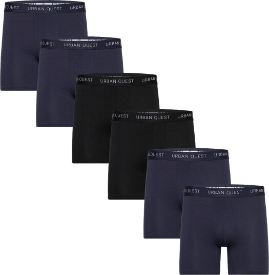 URBAN QUEST | 6 Pack Men Bamboo Long Leg Tights | L