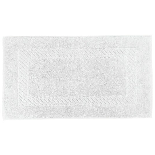 ERWIN M. Baderomsmatte Valencia ensfarget; 50x90 cm (BxL); Hvit