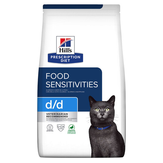 Hill's Prescription Diet Kattemat d/d Food Sensitivities And med Grønne Erter 3 kg