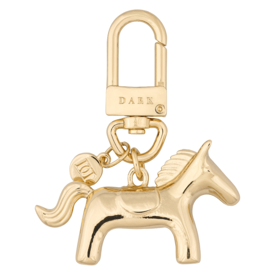 DARK Metal Sign Bag Charm Horse 1pcs