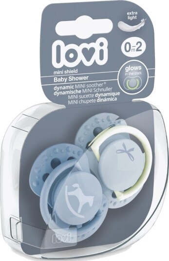 Lovi Silicone Dynamic Soother 0-2m 2pk Baby Shower Boy Blå One Size Lovi Silicone Dynamic Soother 0-2m 2pk Baby Shower Boy Blå One Size