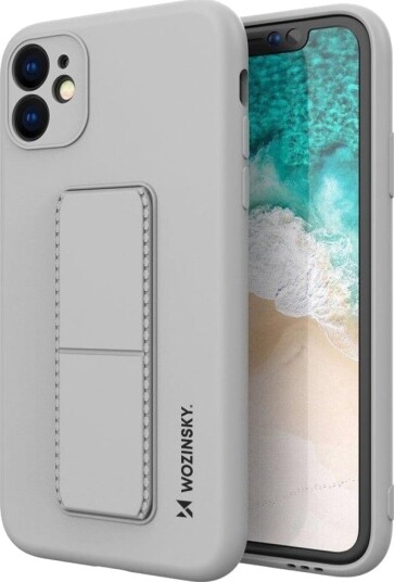 Wozinsky Kickstand Deksel I Silikon Med Stativ Samsung Galaxy A22 5G Grå