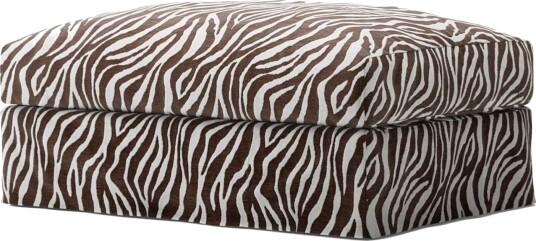 Decotique Le Grand Air Fotskammel Zebra/Brun/Hvit Decotique Le Grand Air Fotskammel Zebra/Brun/Hvit