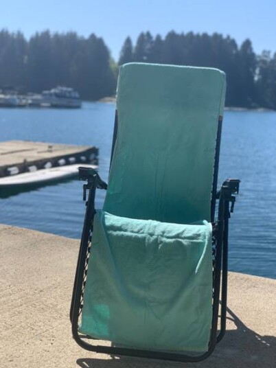 Strandhåndkle med hette - mint