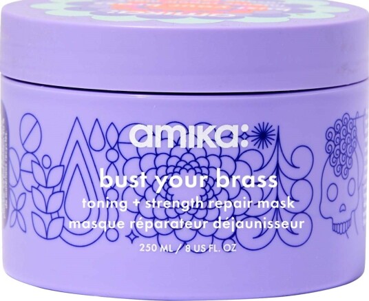 Amika Bust Your Brass Cool Blonde Intense Repair Mask 250ml Amika Bust Your Brass Cool Blonde Intense Repair Mask 250ml