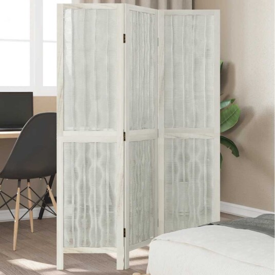  Romdeler 3 paneler hvit heltre keisertre 8721012073654