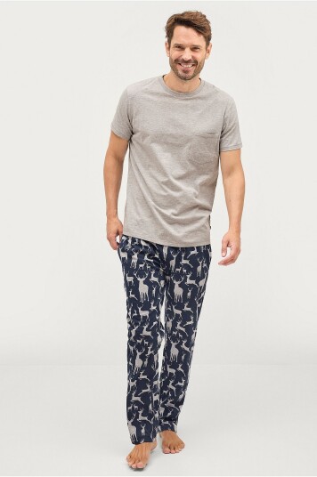 Ellos Collection Pyjamas Melker Grå Ellos Collection Pyjamas Melker Grå