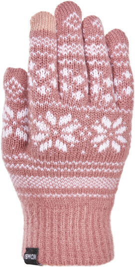 Kombi Unisex Nordic Jacquard Gloves Nostalgia Rose L/XL