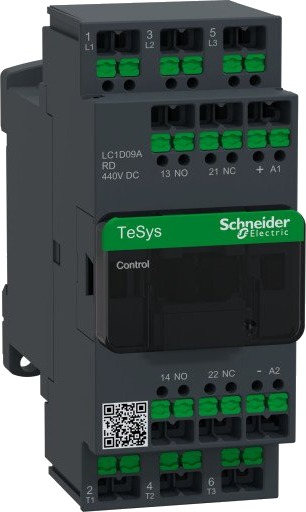 Schneider Electric Kontaktor Deca 9A 3P 440V DC Snap-in, LC1D09ARD