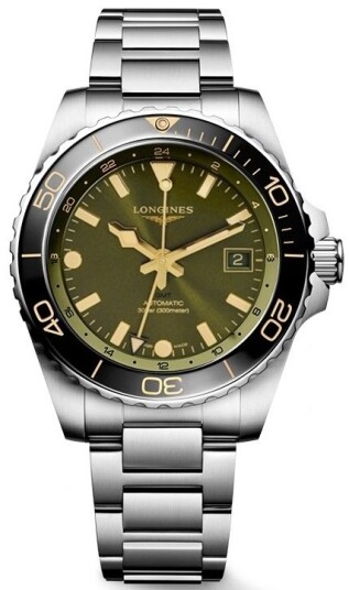 Longines Herreklokke L3.890.4.06.6 Hydroconquest Grønn/Stål Ø43 mm