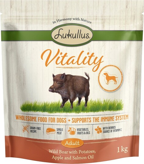 Lukullus Tørrfôr Vitality Immune System Villsvin Kornfritt 1 kg