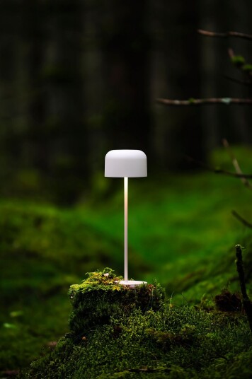 Konstsmide Bordlampe Lille Usb 36 cm Hvit Oppladbare lamper