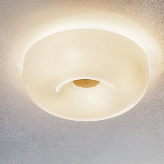 Foscarini Circus piccola taklampe i glass Ø 32 cm Stue 12 Hvit Foscarini Circus piccola taklampe i glass Ø 32 cm Stue 12 Hvit