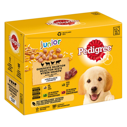 Pedigree Junior Porsjonsposer Multipakke 24 X 100 G Pedigree Junior Porsjonsposer Multipakke 24 X 100 G