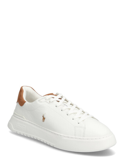 Polo Ralph Lauren Rlite Court Tumbled Leather Sneaker White 39.5