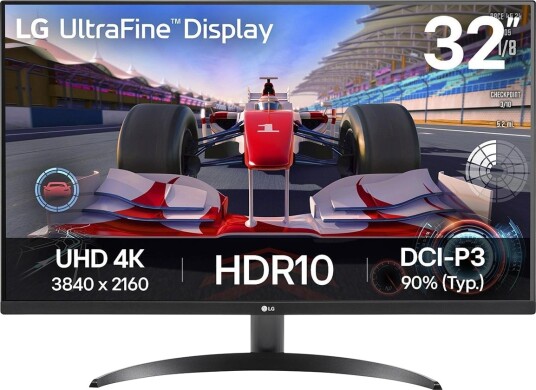 LG 32UR500K-B 31.5" 4K VA Monitor med HDR og 2 HDMI-porter - Svart LG 32UR500K-B 31.5" 4K VA Monitor med HDR og 2 HDMI-porter - Svart
