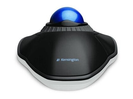 Kensington Orbit Trackball med Scroll Ring - Kablet Ergonomisk Mus for Høyre- og Venstrehendte - Svart