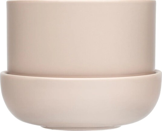 iittala Nappula krukke med fat Ø17 cm h13 cm Beige iittala Nappula krukke med fat Ø17 cm h13 cm Beige