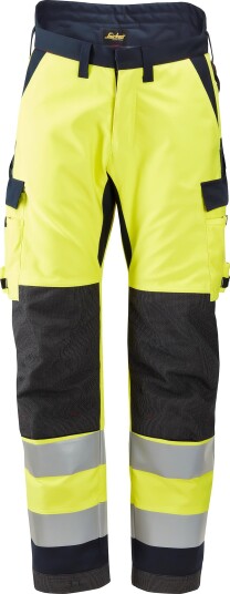 Snickers Workwear 6663 Vinterbukse varsel, gul/marineblå 46, Klær