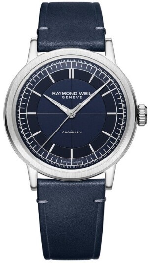 Raymond Weil Herreklokke 2925 STC 50001 Millesime Blå/Lær Ø39.5 mm Raymond Weil Herreklokke 2925 STC 50001 Millesime Blå/Lær Ø39.5 mm